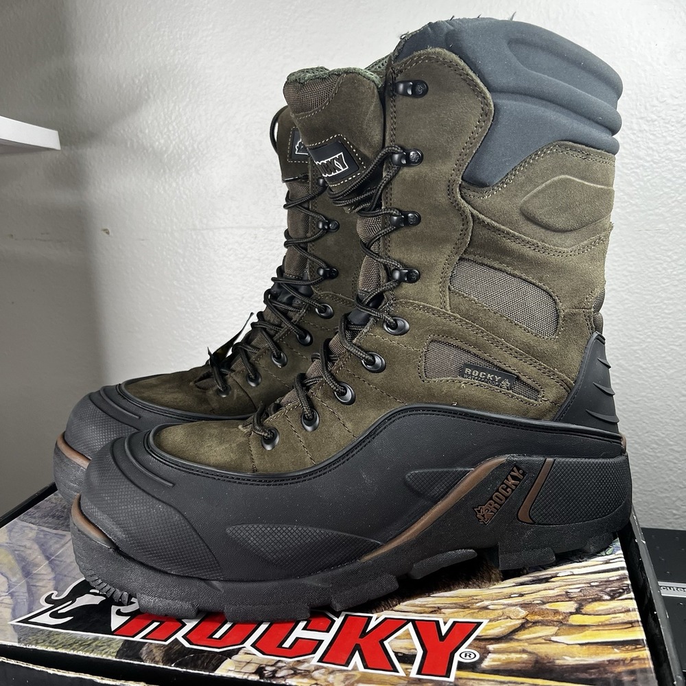 Rocky Men's 14M BlizzardStalker Steel Toe 1200g‎ Waterproof Work Boots NIB